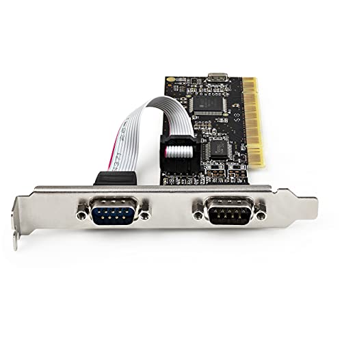 StarTech.com PCI Serial Parallel Combo Card with Dual Serial RS232 Ports (DB9) & 1x Parallel LPT Port (DB25) - PCI Combo Adapter Card - PCI Expansion Card Controller - PCI to Printer Card (PCI2S1P2) - Image 3