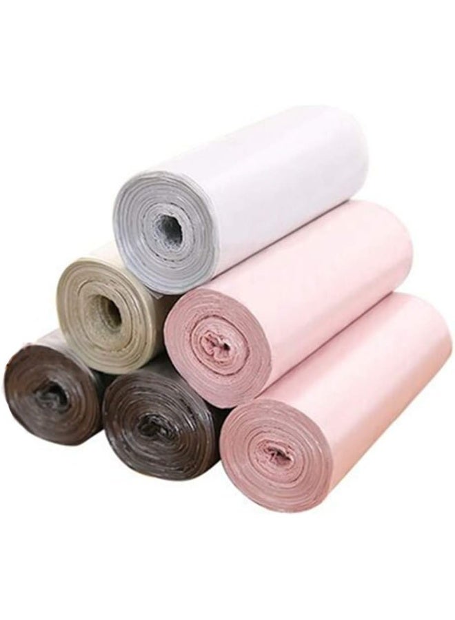 SWIHELP Trash Bags, 6 Rolls/120 Counts Small Garbage Bags for Office, Kitchen, Bedroom Waste Bin, Colorful Portable Strong Rubbish Bags, Wastebasket Bags - Image 1