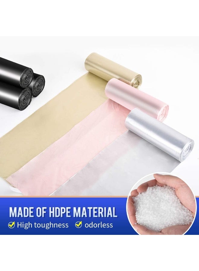 SWIHELP Trash Bags, 6 Rolls/120 Counts Small Garbage Bags for Office, Kitchen, Bedroom Waste Bin, Colorful Portable Strong Rubbish Bags, Wastebasket Bags - Image 2