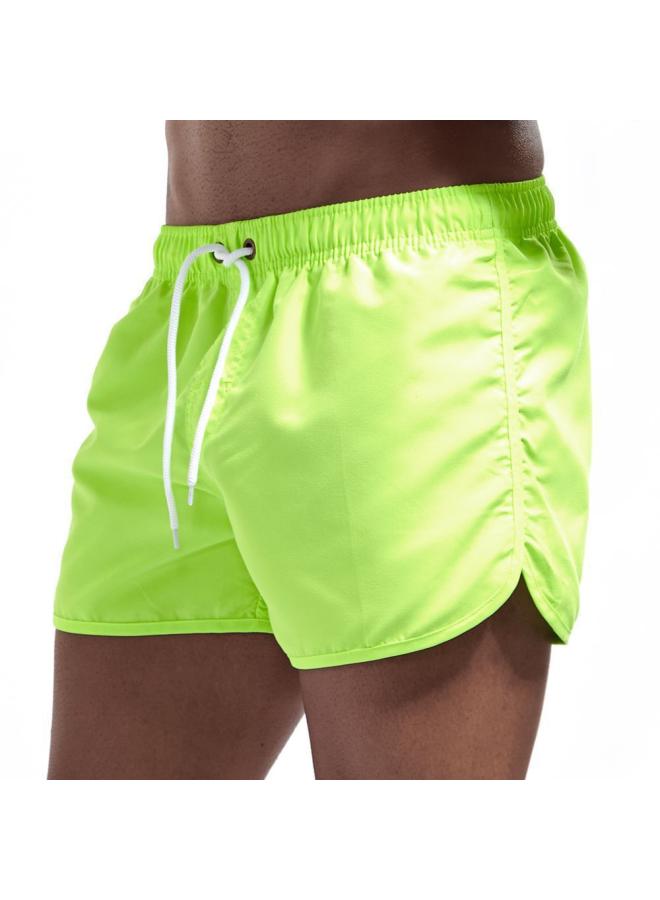 New European And American Summer Fitness Pants Men's Comfortable Breathable Solid Color Running Leisure Sports Training Shorts 