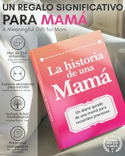 Coco & Lan Mama, comparte tu historia conmigo: 250+ Preguntas, Regalo para Mama personalizado, Feliz día de la Madre, Mejor Regalo de Compleaños y Navidad. (Edición en español/Spanish Edition) - Image 2