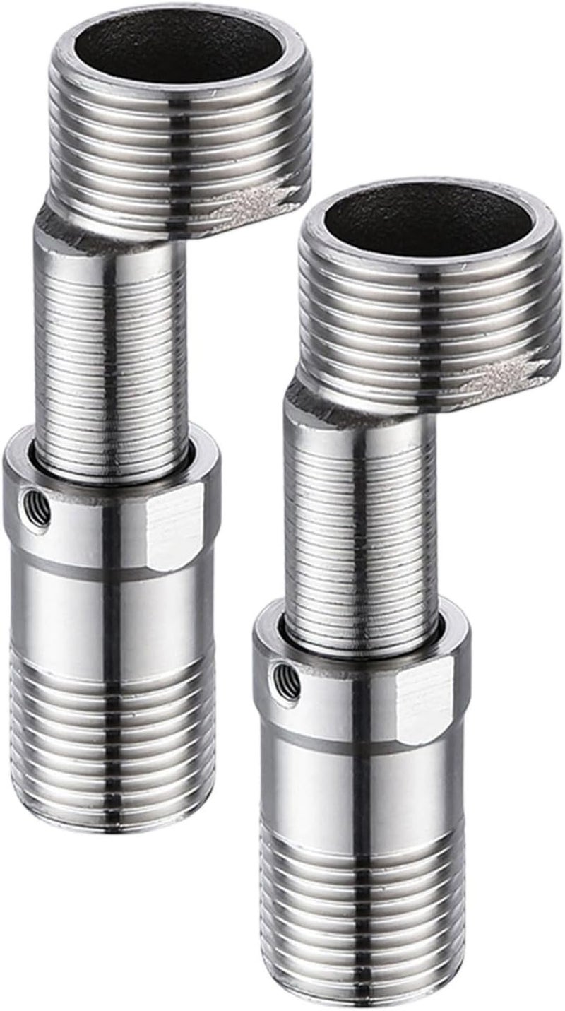 Shower Fixture Adapters Wall Mounted Shower Faucet Adapters Stainless Steels Angled Curved Foot Bathroom Accessories Stainless Steels Angled Curved Foot - Image 1
