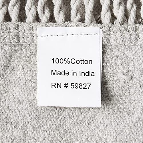 Beatrice Home Fashions Medallion Chenille Bedspread, Twin, Gray - Image 4