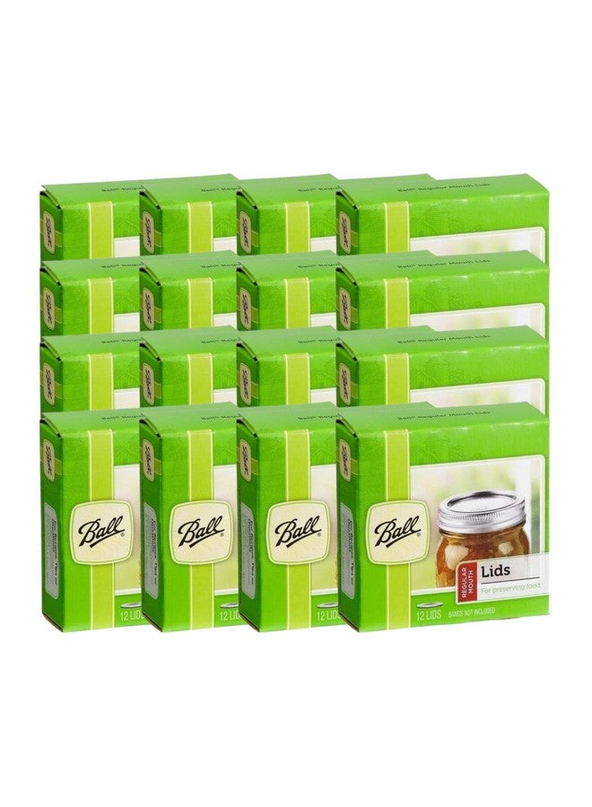 Ball Ball Regular Mouth Lids for Glass Mason Jars, Used for Canning, Pickling, Juice, Jam, Jelly 12-Count, Pack of 16 (192-Lids Total)  - Image 1