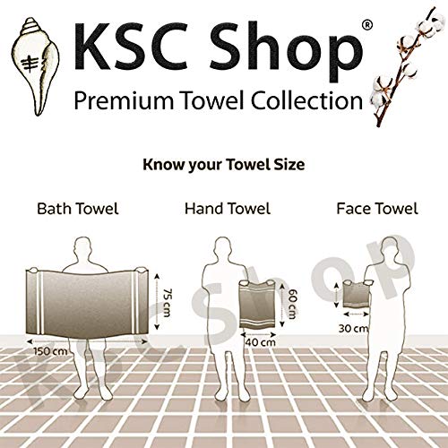 KSC Shop KSC Shop Premium Luxury Cotton Face Towel Set Ultra Soft Highly Absorbent Hanky 500 GSM Multicolor Pack of 6 Poppy Red - Image 5