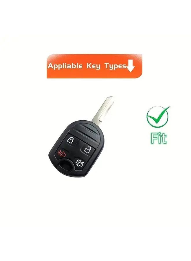 White TPU Key Fob Cover For Ford Edge Explorer Ranger Expedition Mustang Escape Taurus Mazda Tribute - Image 3