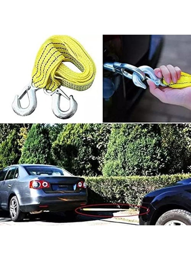4-ton wire car tow rope - strong and practical for emergencies - 4 meters long - easy to use - Image 4
