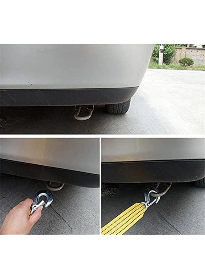 4-ton wire car tow rope - strong and practical for emergencies - 4 meters long - easy to use - Image 5