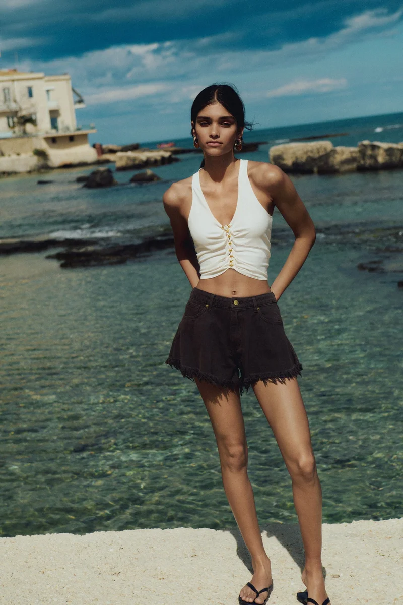 H&M Braid-detail top