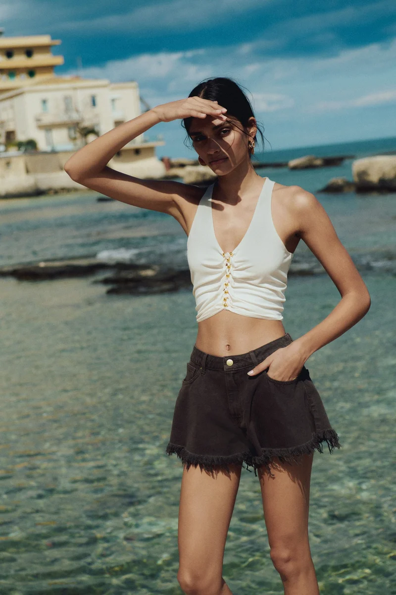 H&M Braid-detail top