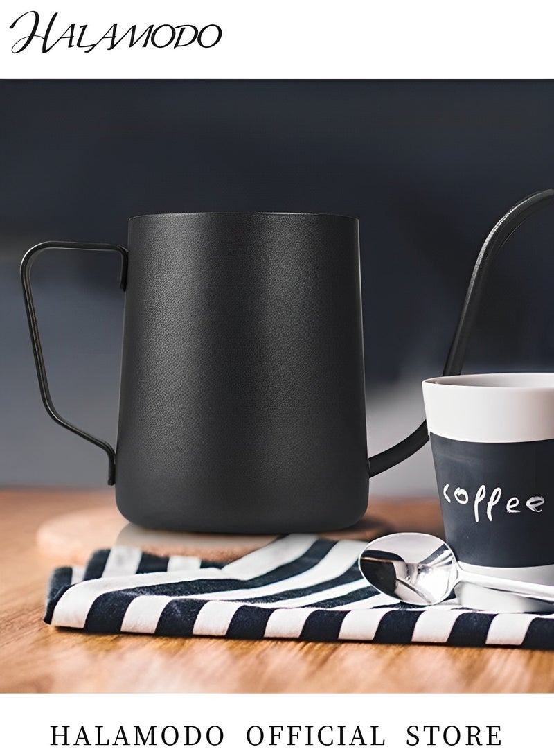 هالامودو غلاية قهوة صغيرة سعة 350 مللي صانعة قهوة صغيرة تصب فوق الغلاية ذات فوهة معقوفة صانعة قهوة معلقة بأذن طويلة ضيقة التنقيط يدويًا كوب قهوة من الفولاذ المقاوم للصدأ - Image 5