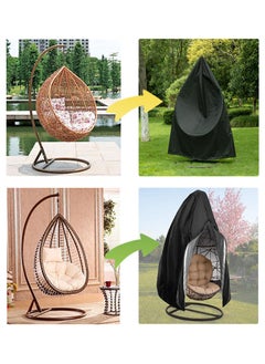 FASHION HOME Patio Outdoor Hanging Wicker Egg Swing Chair Cover Heavy Duty Water Resistant  - Image 3