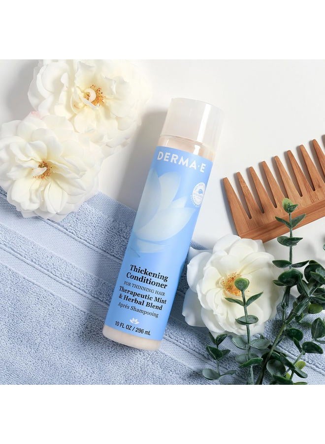 derma-e Thickening Conditioner for Thinning Hair and Natural Growth – Sulfate Free Therapeutic Mint and Herbal Hair Food Conditioner, 10 oz - Image 5