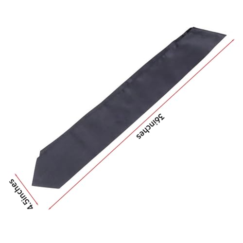 Dzrige Unisex Adult Graduation Stole Sash Graduate Stole Graduation Silk Scarf - 72", Black - Image 2