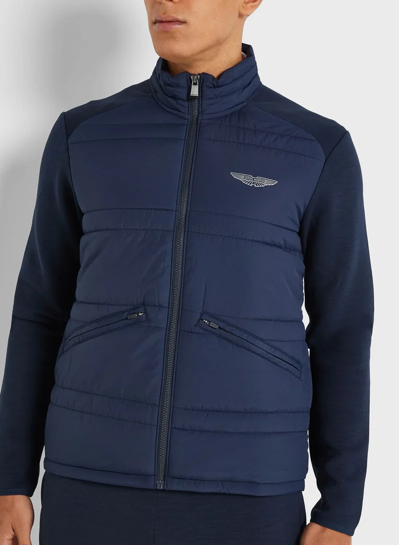 Hackett Zip Through Quilted Jacket