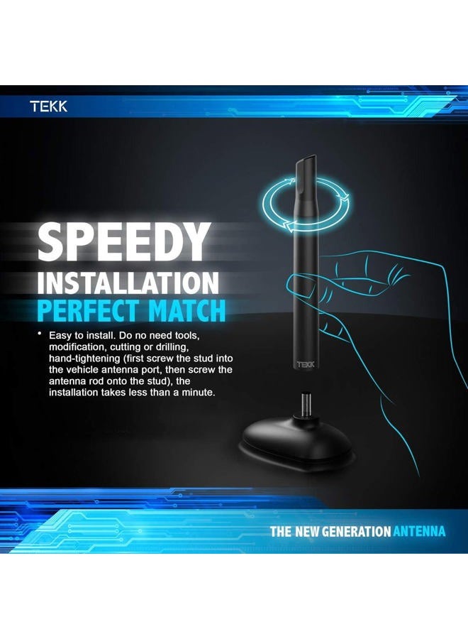 TEKK Short Antenna Compatible with Bronco 2021 to 2023 / Designed for Optimized FM/AM Reception / 4.8 Inches - Image 5