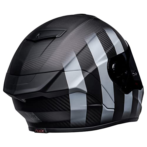 BELL Moto Race Star DLX Flex Motocycle Helmet - Matte/Gloss Black/Gray HC EQD, Extra Large - Image 3