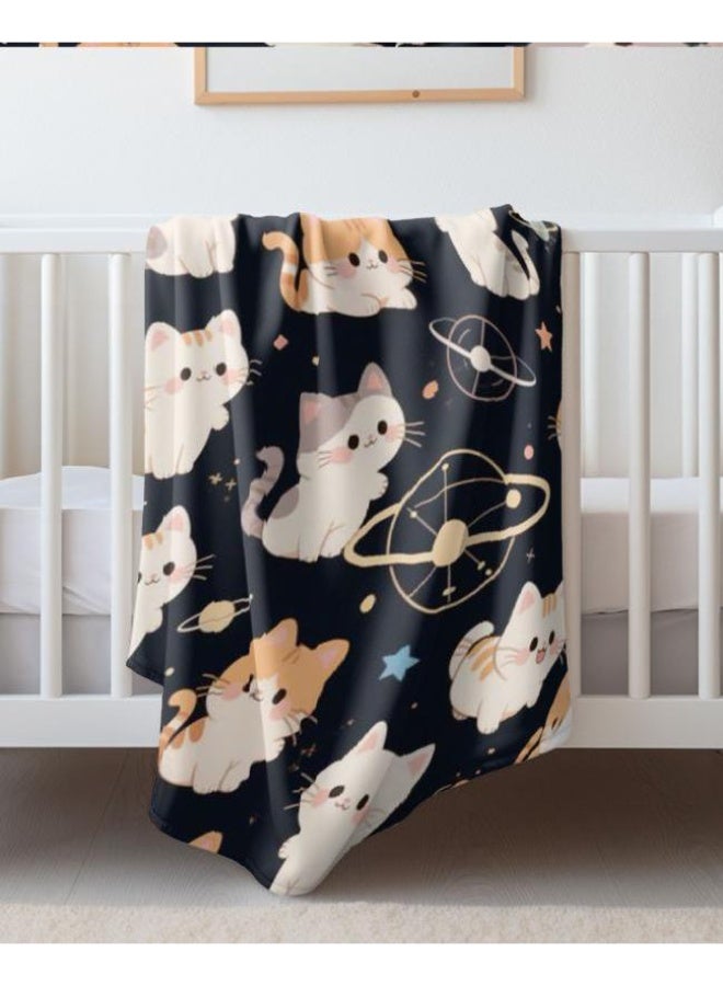 general Baby and children's cartoon flannel thin blanket (warm and comfortable, suitable for sleep, game use) 70cm*100cm - Image 3