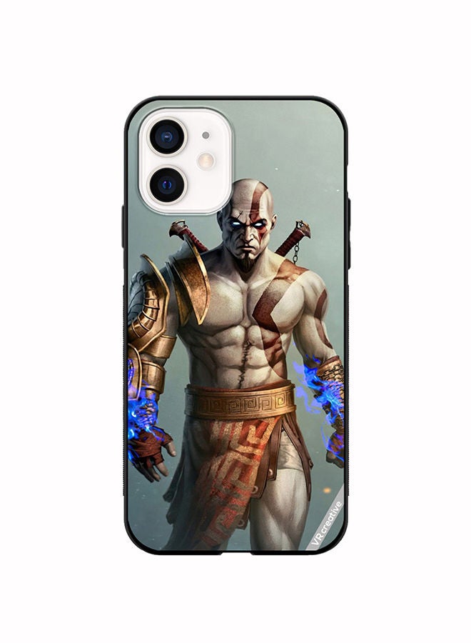 VR CREATIVE Protective Case Cover For Apple iPhone 12 Young Kratos Design Multicolour - Image 1