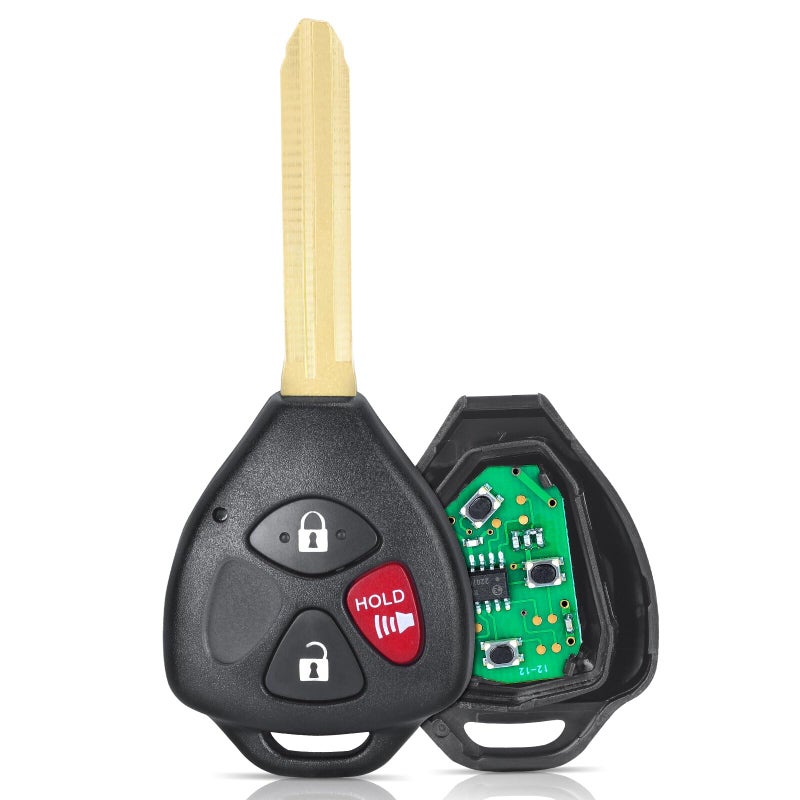 Beefunny 315MHz 4D67 Chip FCC HYQ12BBX HYQ12BAN Upgraded Flip 21 3 Button Remote Key Fob for Toyota Celica Echo FJ Cruiser Prius 1