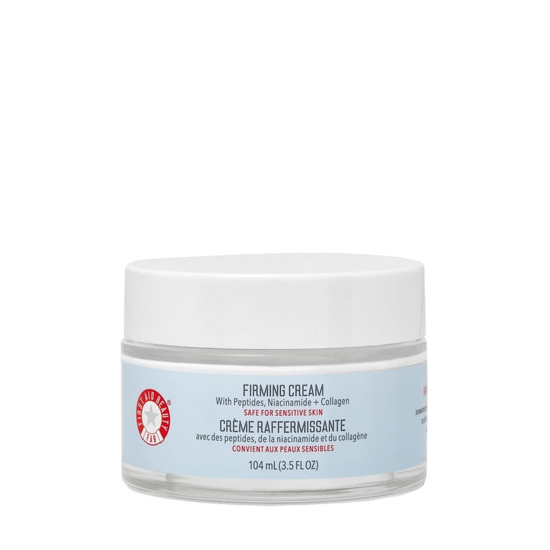 First Aid Beauty - Firming Collagen Cream with Peptides & Niacinamide, Ultra-Rich Plumping Moisturizer, Hydrates & Visibly Firms, Non-Comedogenic, Safe for Sensitive Skin, 3.5 oz - Image 1