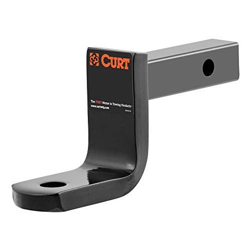 Curt تركيب كورت 45017 فئة 2 لجرار الكرة، يناسب مستقبل 1-1/4 بوصة، 3,500 رطل، ثقب 3/4 بوصة، انخفاض 3-1/4 بوصة، ارتفاع 2-5/8 بوصة - Image 1
