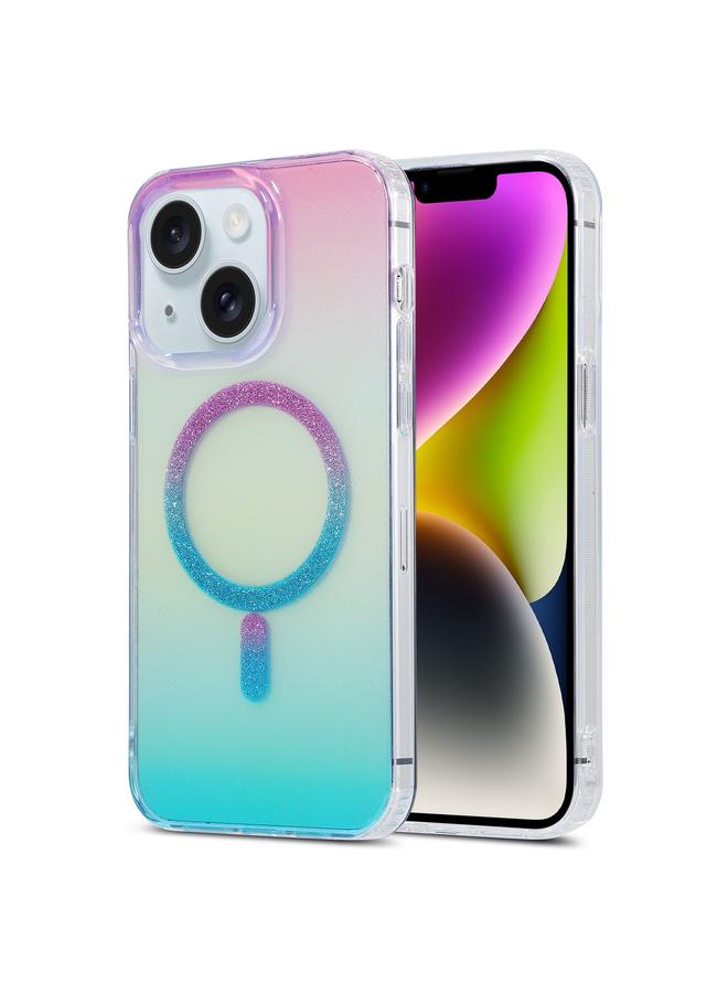 S-TOP Case For iPhone 14 Magic Diamond Blu-ray MagSafe Phone Case - Image 1