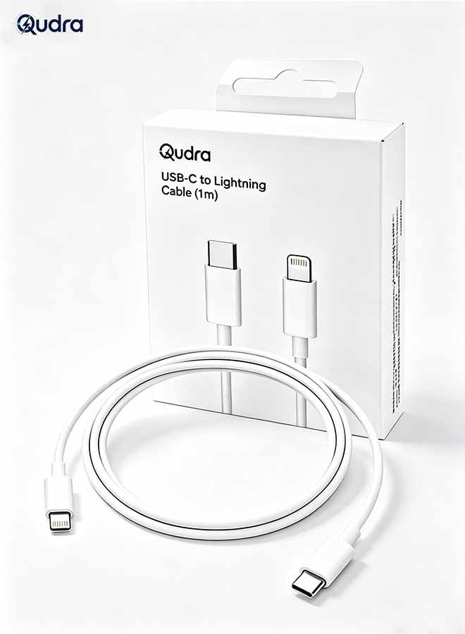 qudra Qudra iPhone Fast Charger Cable Usb C To Lightning lightning 1 M 20W Z87D331EB2A81A5D32A56Z