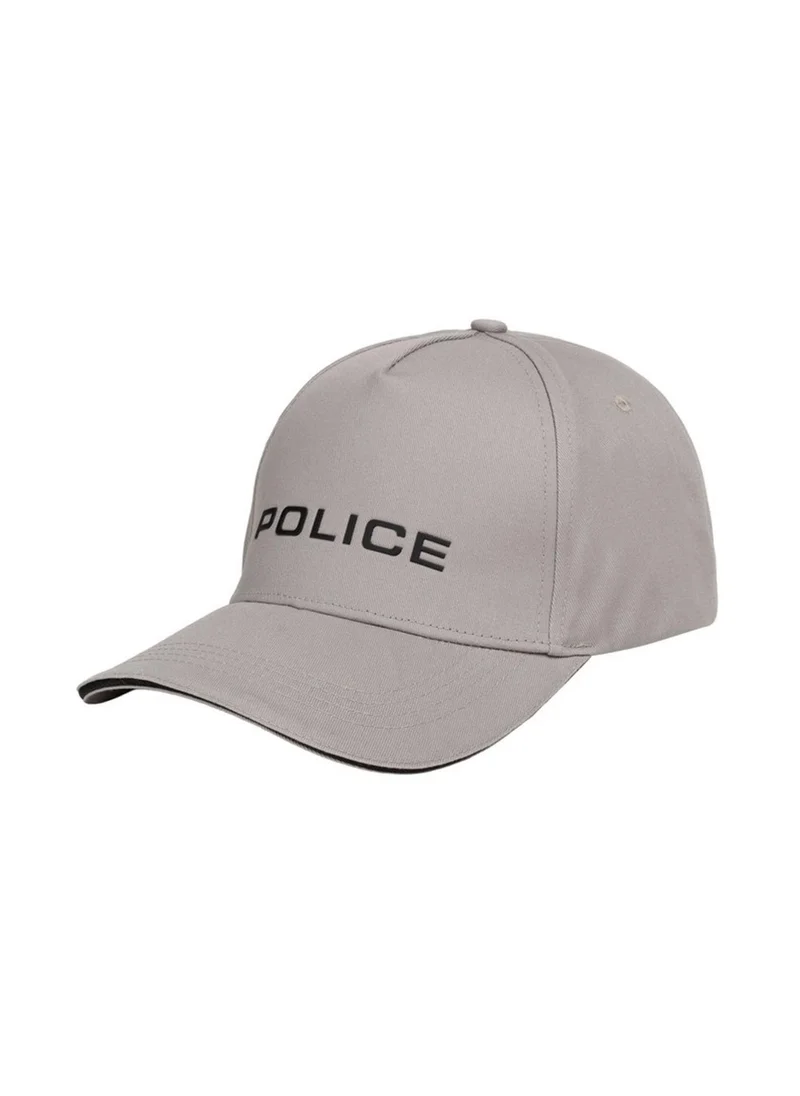 Police High-Contrast Cotton Baseball Cap - Gray