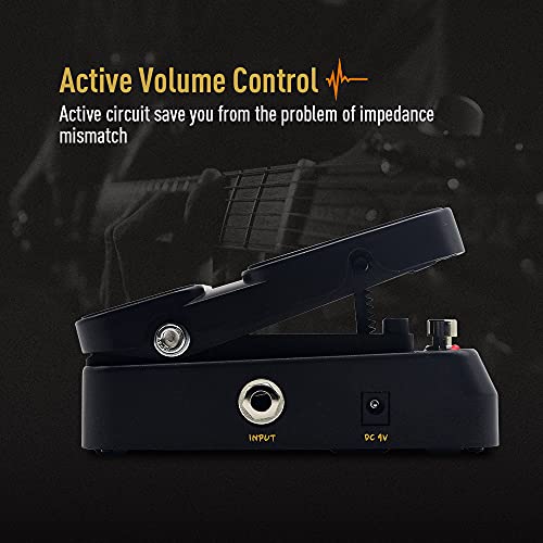 SONICAKE Active Volume & Wah Pedal, Mini 2 in 1 Combo Electric Guitar Effect Pedal with Wah Wah Active Volume Control - VolWah - Image 3