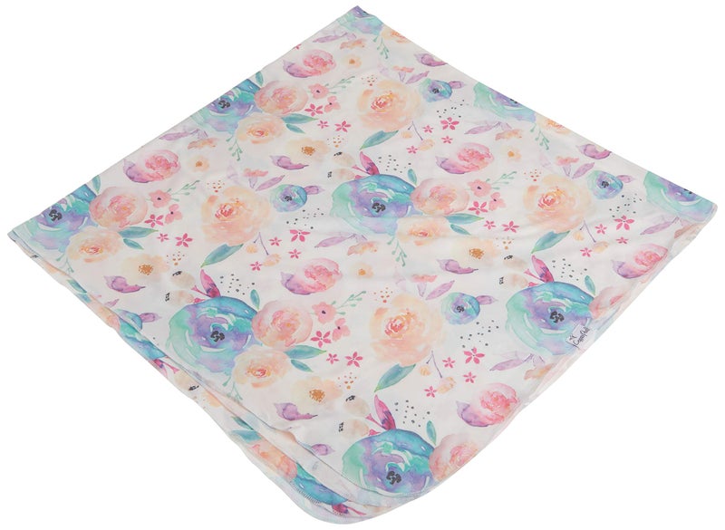 Copper Pearl Large Premium Knit Baby Swaddle Receiving Blanket Floral Bloom - Image 4