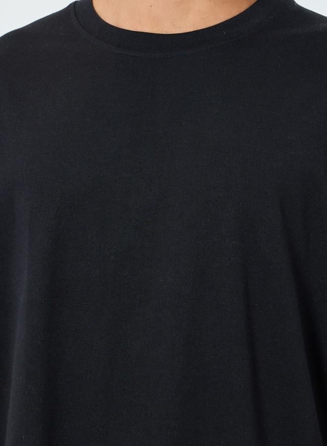 ستايلي تيشيرت جيرسيه بقصة واسعة مع طبعة جرافيك تنس - Image 4