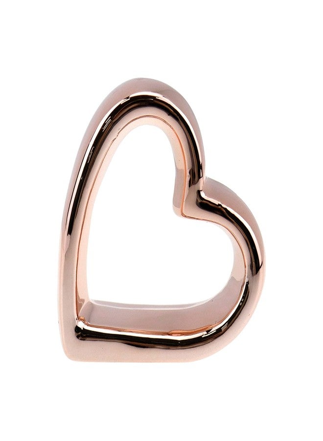 Risbay Napkin Rings,Metal Heart-Shaped Napkin Rings,Metal Love Buckle Napkin Holder for Dinner Table Decor, Wedding, Banquet, Party, Easter,Set of 4,Rose Gold - Image 3