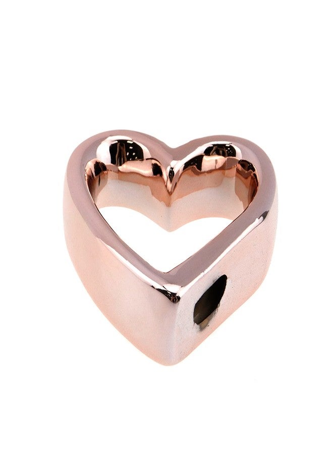 Risbay Napkin Rings,Metal Heart-Shaped Napkin Rings,Metal Love Buckle Napkin Holder for Dinner Table Decor, Wedding, Banquet, Party, Easter,Set of 4,Rose Gold - Image 5