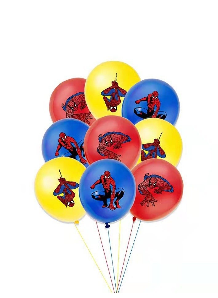 Party Spider-Man 9PCS Birthday Event Decoration Party Kids