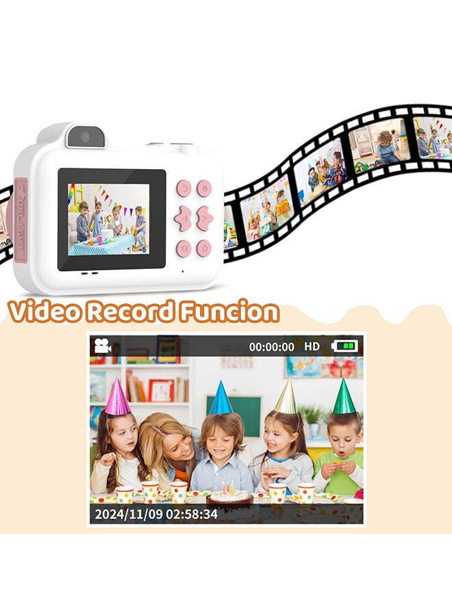 XiuWoo Kids Camera Instant Print,Kids Digital Camera 1080P HD Dual-Lens Selfie,Instant Print Camera with 5 Rolls Paper & 32GB Card,Toddler Camera Christmas Birthday Gifts for Boys Age 3-12 - Image 5