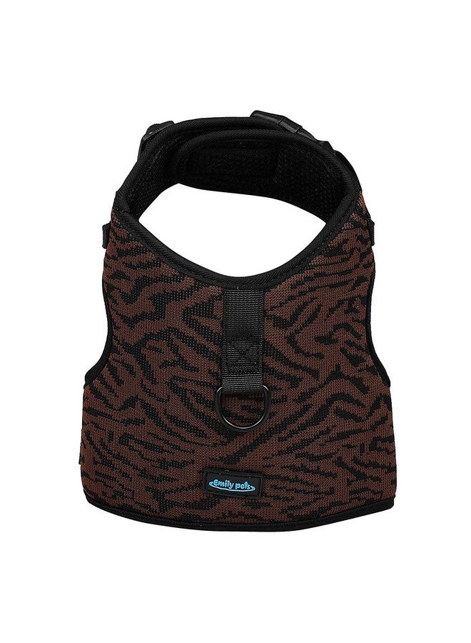 Emily Pets Pet No Pull Dog Harness, No Choke Front Lead Dog Harness With Leash Huck Attachments, Adjustable Soft Padded Pet Vest With Easy Control For Small To Large Dogs(Brown,Medium) - Image 3