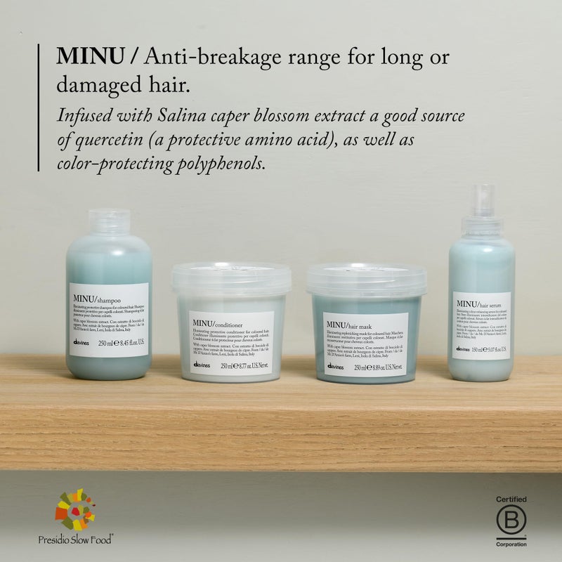 Davines MINU Shampoo | Color Retention Shampoo for Colored, Treated Hair | Protects & Keeps Hair Bright, Shiny for Longer | 8.45 fl oz (Pack of 1) - Image 5