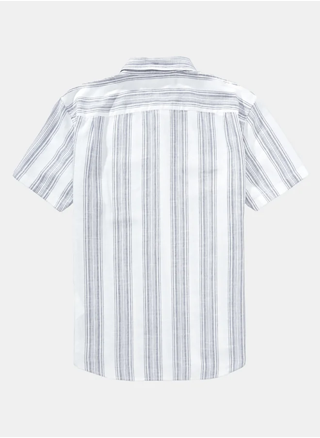 امريكان ايجل AE Poolside Striped Button-Up Shirt
