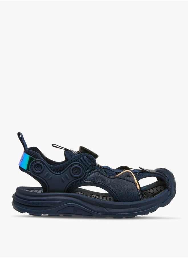 Kappa Boys' Textured Sandals with Rotating Buckle Closure  - Image 2