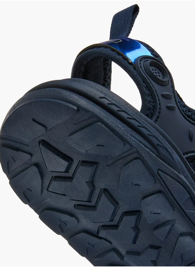 كابا Boys' Textured Sandals with Rotating Buckle Closure