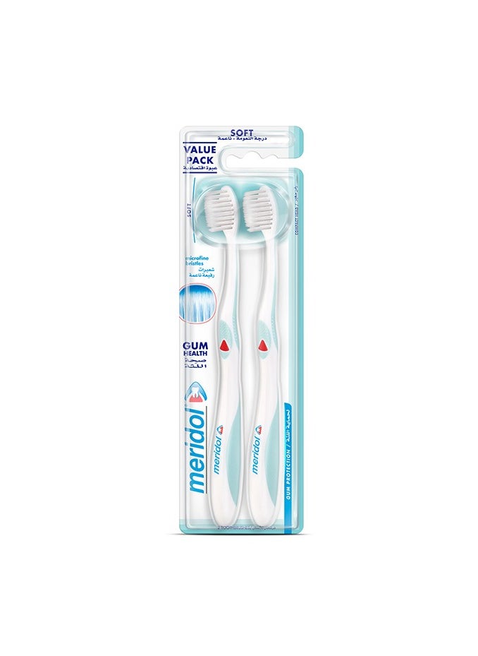 Meridol Meridol Toothbrush Soft | Gum Protection | Value Pack of 2 