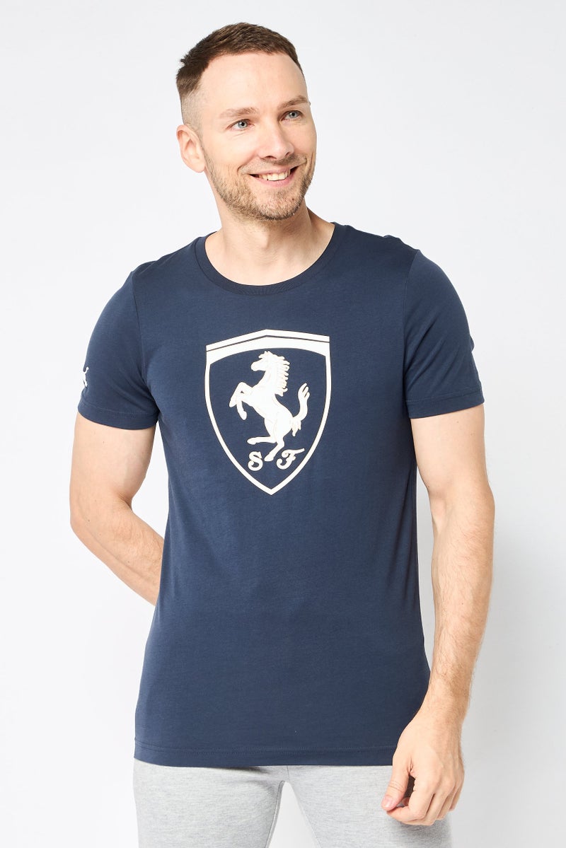 Puma x Scuderia Ferrari Men Sportswear Fit Short Sleeve Training T-Shirt, Dark Grey - Image 1