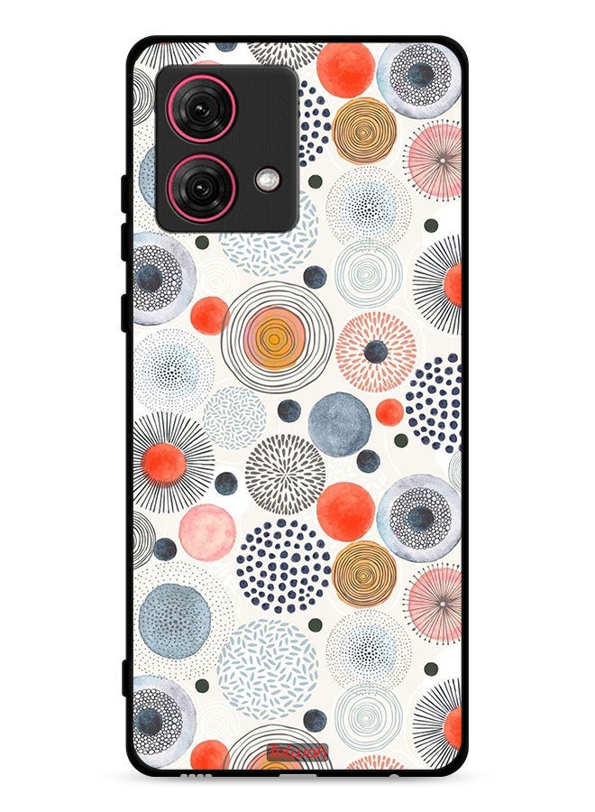 Tolwak Motorola Moto G84 5G Protective Case Cover Cotton Flowers Pattern  - Image 1