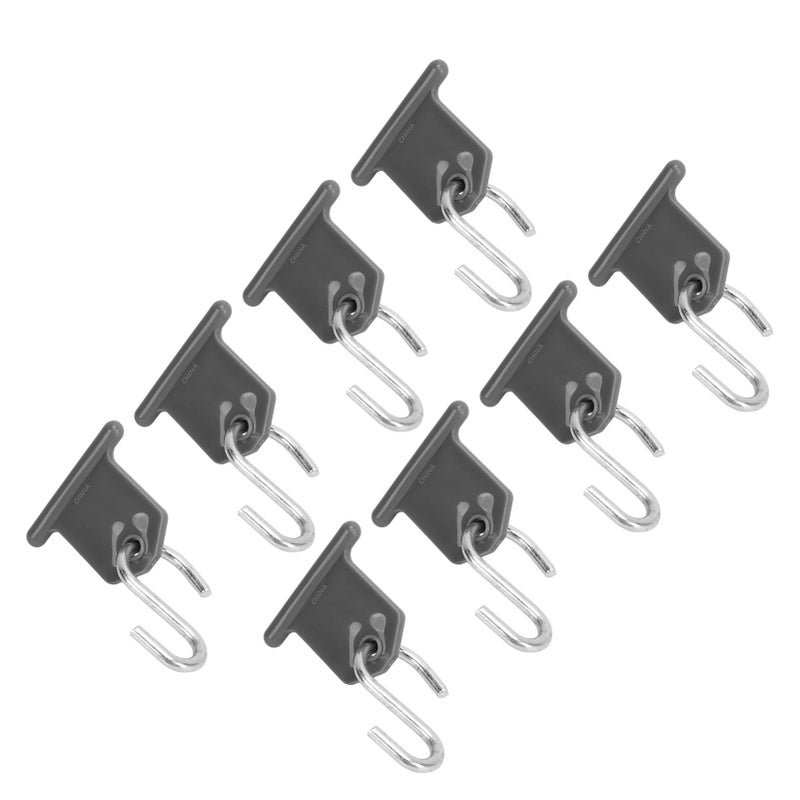 RV Awning Hook: 8 Pack Stainless Steel & ABS Heavy Duty S Shaped Hook - Rust Free Durable Space Saving Organizer for RV Camping Home Kitchen Party Use - Image 4