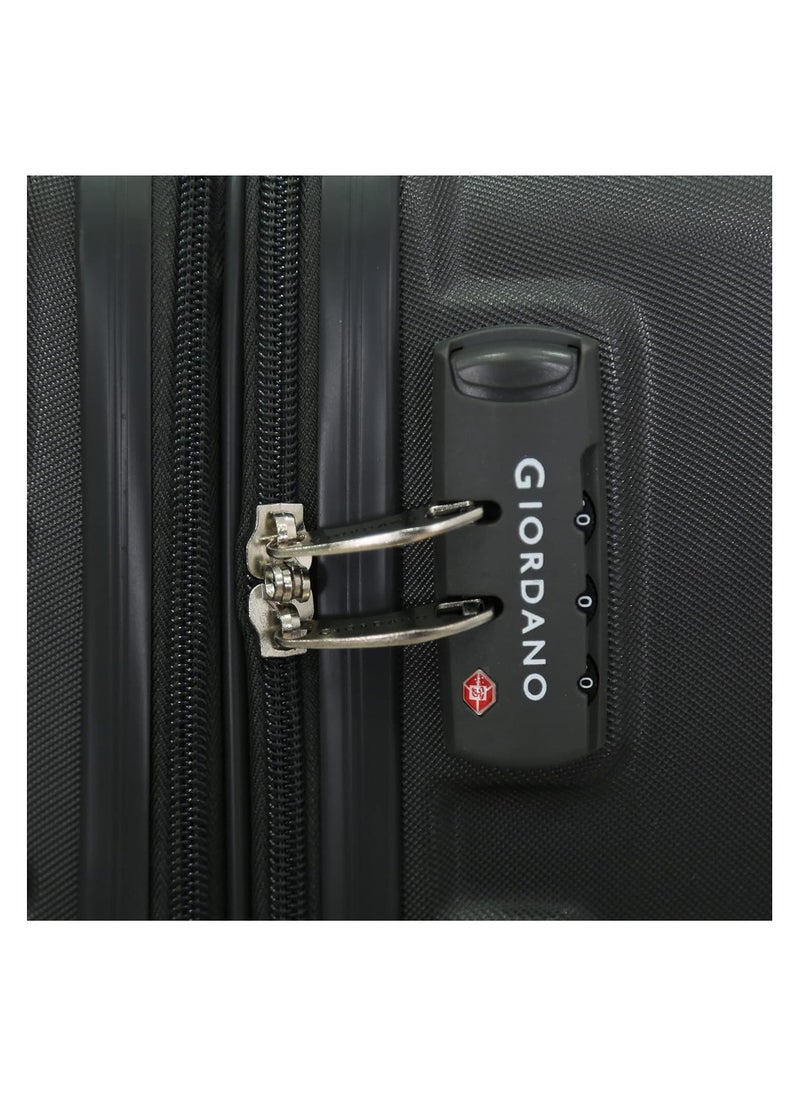 GIORDANO Hardshell Luggage Double Spinner Trolley Bag 5 Pieces Set,Grey (BC-12",BC-14",S-20",M-24",L-28")  - Image 5