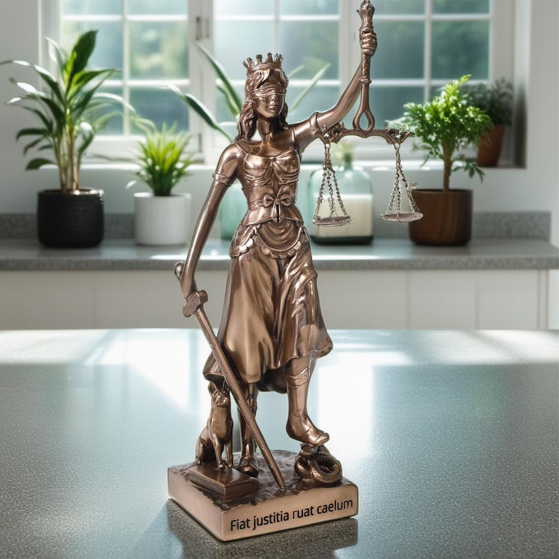 Magicsculp-The Lady Justice Statue - Greek Roman Goddess of Justice 12inch Museum Grade Collectible Figurine | Synthetic Resin-S - Image 5