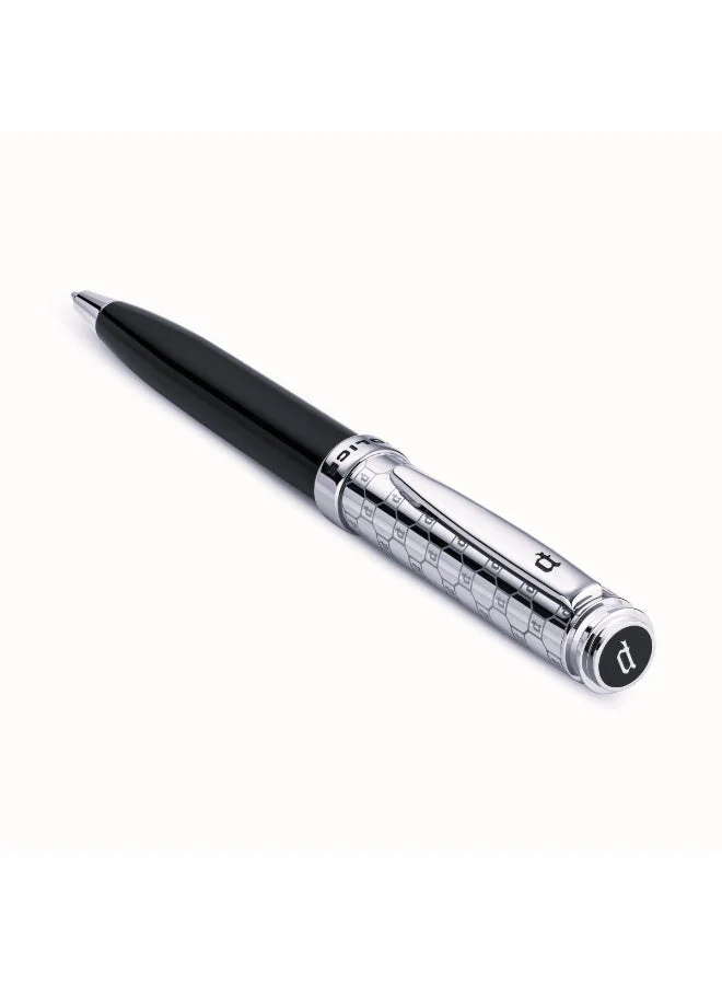 POLICE Rovigo Black and Silver Stainless Steel Pen for Men
