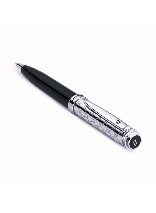 POLICE Rovigo Black and Silver Stainless Steel Pen for Men - Image 2