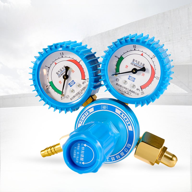 Acetylene propane meter gas regulating valve pressure reducer oxygen cylinder pressure gauge YQY-0807 shockproof oxygen meter wholesale(Propane Table Shockproof) - Image 3
